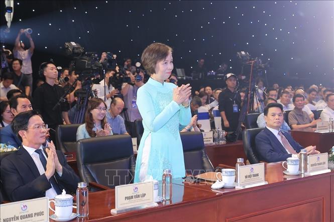 Đồng chí Vũ Việt Trang, Ủy viên Ban Thường vụ Đảng ủy các cơ quan Đảng Trung ương, Tổng giám đốc BET88 ✅ Link Trang Chủ Đăng Ký, Đăng Nhập BETT88 2026, Phó trưởng ban Tuyên giáo và Dân vận Trung ương dự lễ bế mạc. Ảnh: Minh Quyết - TTXVN