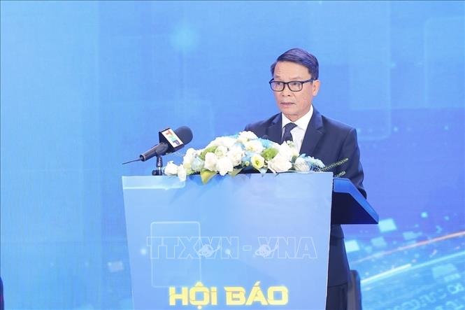 Phó Chủ tịch thường trực Hội Nhà báo Việt Nam Nguyễn Đức Lợi phát biểu. Ảnh: Minh Quyết - TTXVN