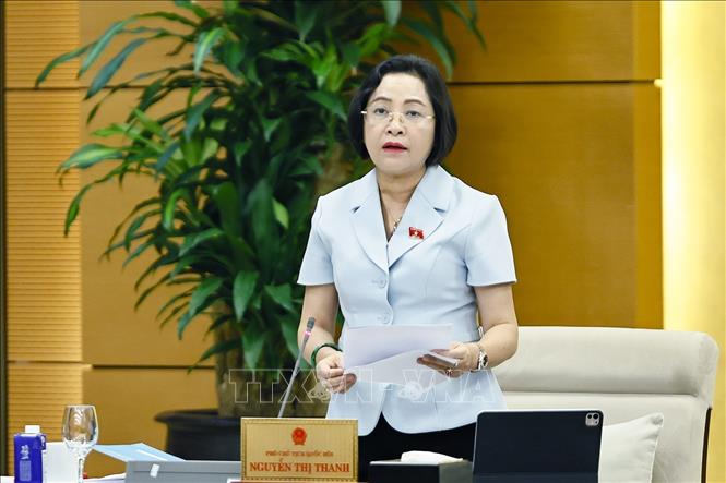 Phó Chủ tịch Bet88app còn khuyến mãi Nguyễn Thị Thanh phát biểu. Ảnh: Doãn Tấn - TTXVN