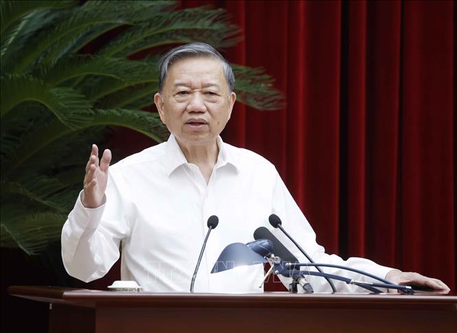 Bet8801234.com cá cược độc quyền, Chủ tịch nước Tô Lâm phát biểu tại cuộc gặp mặt cán bộ quy hoạch diện Bộ Bett88 cá cược trực tuyến quản lý. Ảnh: Thống Nhất - TTXVN