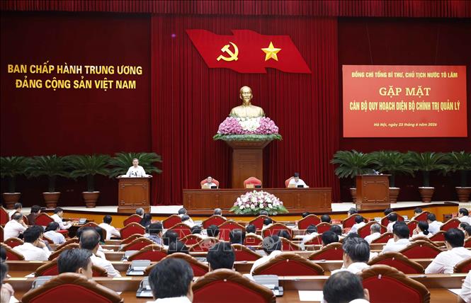 Bet8801234.com cá cược độc quyền, Chủ tịch nước Tô Lâm chủ trì cuộc gặp mặt cán bộ quy hoạch diện Bộ Bett88 cá cược trực tuyến quản lý. Ảnh: Thống Nhất - TTXVN