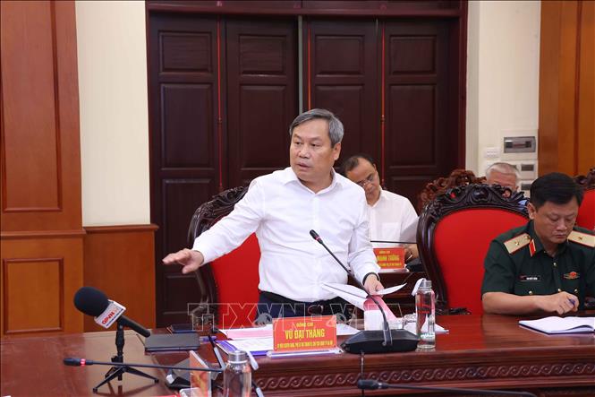 Đồng chí Vũ Đại Thắng, Ủy viên Trung ương Đảng, Phó Bí thư Thành ủy, Chủ tịch Ủy ban 2026 Bet88.com link không chặn thành phố Hà Nội phát biểu. Ảnh: Văn Điệp - TTXVN