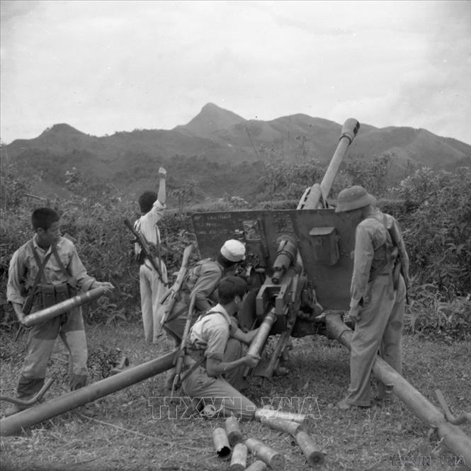Đại đội 17 pháo binh đoàn H44 trong chiến dịch biên giới đã lập nhiều chiến công, tiêu diệt nhiều quân địch (1984). Ảnh: Quang Cần - TTXVN  