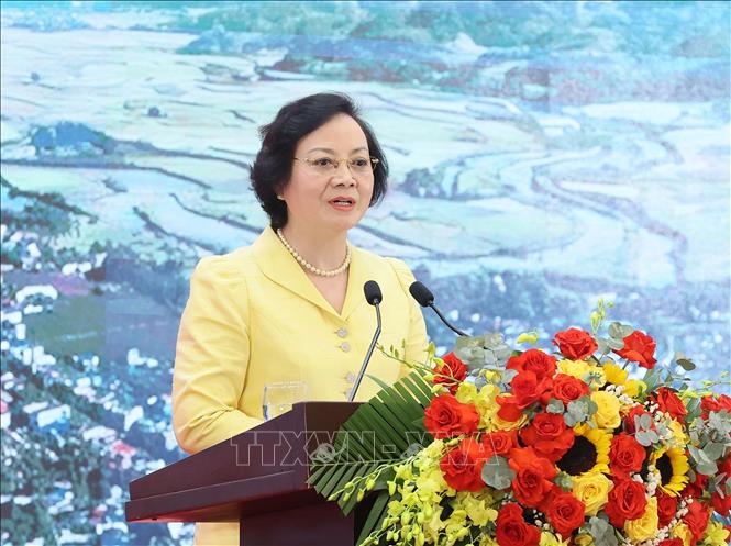 Phó Thủ tướng Phạm Thị Thanh Trà phát biểu tại hội nghị. Ảnh: An Đăng - TTXVN