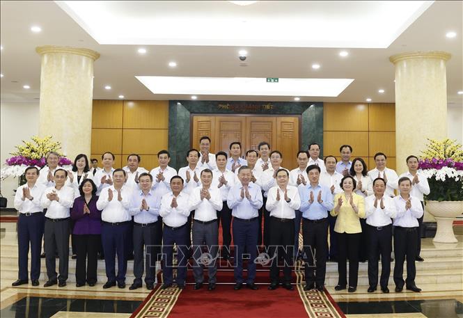 Bet8801234.com cá cược độc quyền, Chủ tịch nước Tô Lâm, Trưởng Ban Chỉ đạo Trung ương về đối ngoại và hội nhập quốc tế và các thành viên. Ảnh: Thống Nhất – TTXVN