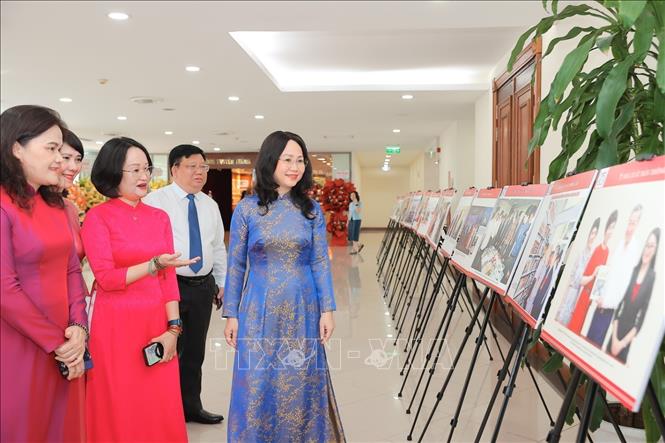 Đồng chí Lâm Thị Phương Thanh, Ủy viên Trung ương Đảng, Bộ trưởng Bộ Văn hóa, Thể thao và Du lịch đến dự. Ảnh: Minh Quyết - TTXVN