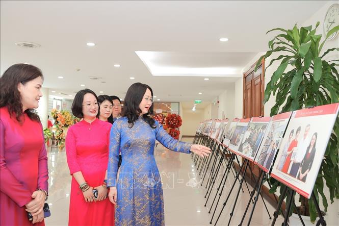 Đồng chí Lâm Thị Phương Thanh, Ủy viên Trung ương Đảng, Bộ trưởng Bộ Văn hóa, Thể thao và Du lịch đến dự. Ảnh: Minh Quyết - TTXVN