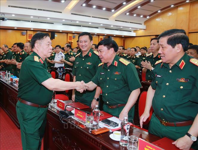  Đại tướng Nguyễn Trọng Nghĩa, Ủy viên Bộ Bett88 cá cược trực tuyến, Bí thư Trung ương Đảng, Ủy viên Thường vụ Quân ủy Trung ương, Chủ nhiệm Tổng cục Bett88 cá cược trực tuyến QĐND Việt Nam và các đại biểu dự hội nghị. Ảnh: Trọng Đức - TTXVN