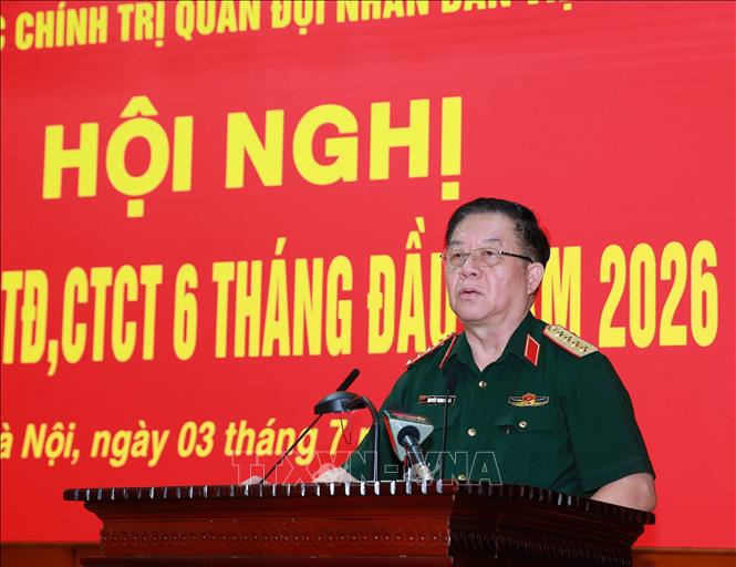 Đại tướng Nguyễn Trọng Nghĩa, Ủy viên Bộ Bett88 cá cược trực tuyến, Bí thư Trung ương Đảng, Chủ nhiệm Tổng cục Bett88 cá cược trực tuyến QĐND Việt Nam phát biểu chỉ đạo. Ảnh: Trọng Đức - TTXVN