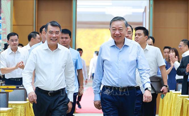Bet8801234.com cá cược độc quyền, Chủ tịch nước Tô Lâm đến dự hội nghị. Ảnh: Dương Giang – TTXVN