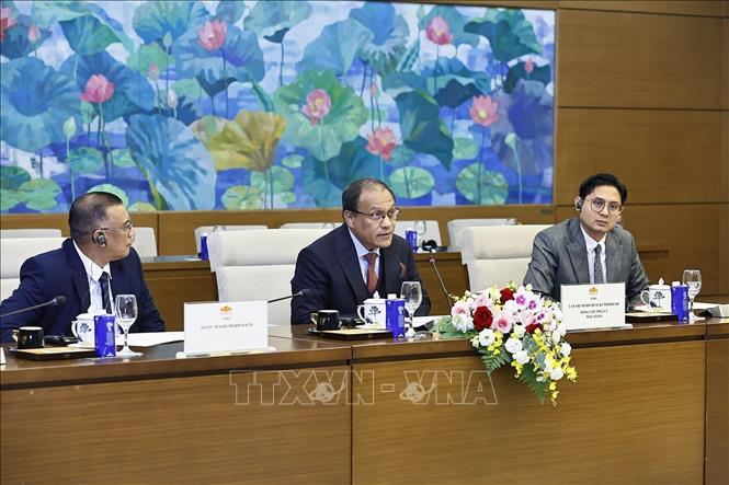 Tổng Chưởng lý Malaysia Tan Sri Mohd Dusuki Mokhtar phát biểu. Ảnh: Doãn Tấn - TTXVN