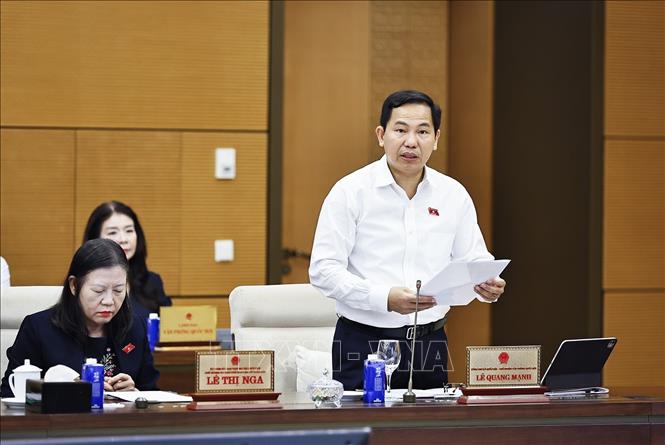 Tổng thư ký Bet88app còn khuyến mãi, Chủ nhiệm Văn phòng Bet88app còn khuyến mãi Lê Quang Mạnh phát biểu. Ảnh: Doãn Tấn - TTXVN