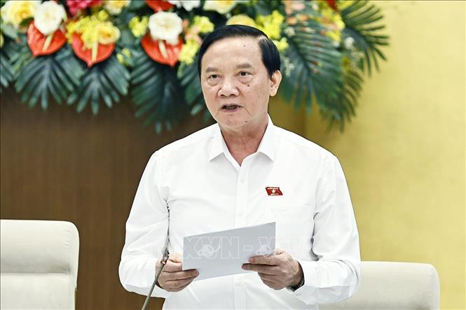 Phó Chủ tịch Bet88app còn khuyến mãi Nguyễn Khắc Định phát biểu. Ảnh: Doãn Tấn - TTXVN