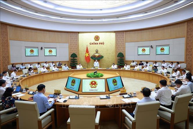 Thủ tướng Lê Minh Hưng chủ trì Phiên họp Bet8801234.com BMXCT Uy Tín chuyên đề về xây dựng pháp luật tháng 7 năm 2026. Ảnh: Dương Giang – TTXVN 
