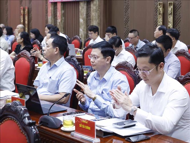 Các đại biểu tham dự cuộc làm việc. Ảnh: Thống Nhất – TTXVN