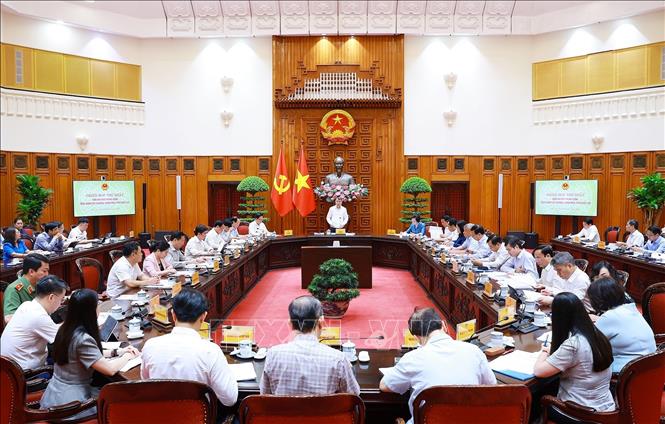 Phiên họp thứ nhất Ban chỉ đạo Trung ương thực hiện các Chương trình mục tiêu quốc gia. Ảnh: Dương Giang – TTXVN
