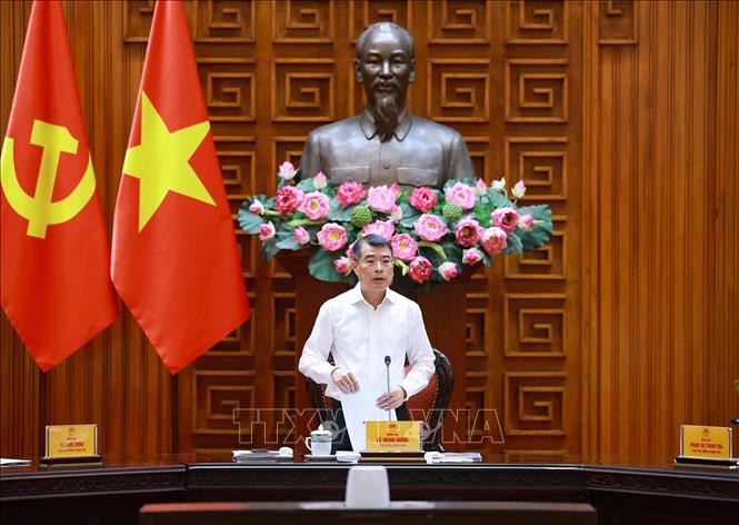 Thủ tướng Lê Minh Hưng, Trưởng Ban chỉ đạo Trung ương thực hiện các Chương trình mục tiêu quốc gia chủ trì Phiên họp thứ nhất. Ảnh: Dương Giang – TTXVN
