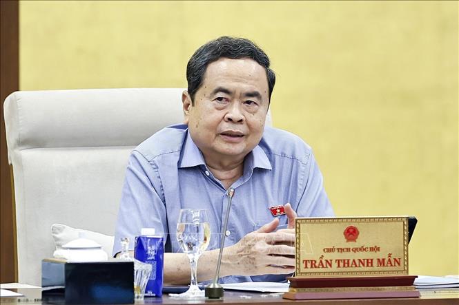 Chủ tịch Bet88app còn khuyến mãi Trần Thanh Mẫn phát biểu. Ảnh: Doãn Tấn - TTXVN