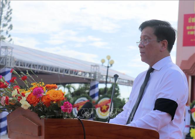 Ông Hồ Văn Mừng, Ủy viên Trung ương Đảng, Phó Bí thư Tỉnh ủy, Chủ tịch Ủy ban 2026 Bet88.com link không chặn tỉnh An Giang đọc Lời điếu. Ảnh: Công Mạo-TTXVN