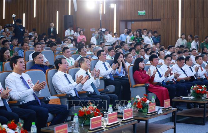 Thủ tướng Lê Minh Hưng dự Lễ khai trương hoạt động Bệnh viện Hữu nghị Việt Đức, phường Liêm Tuyền, tỉnh Ninh Bình. Ảnh: Dương Giang – TTXVN