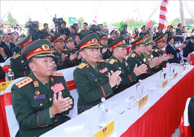 Bet888 football lãnh đạo Bộ Quốc phòng Lào dự lễ khởi công xây dựng trường Mầm non Thanh Hà, xã Kim Bảng, tỉnh Nghệ An. Ảnh: Trọng Đức - TTXVN