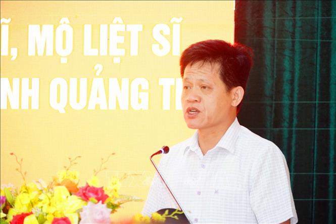 Phó Chủ tịch UBND tỉnh Quảng Trị Lê Văn Bảo phát biểu tại hội thảo. Ảnh: Tường Vi - TTXVN. 