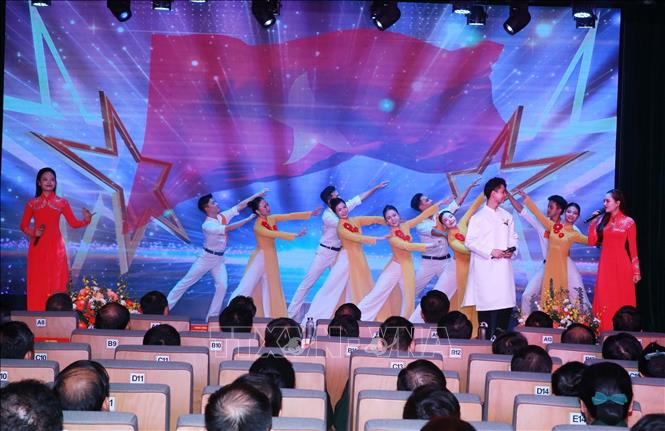 Chương trình nghệ thuật chào mừng. Ảnh: Trọng Đức - TTXVN