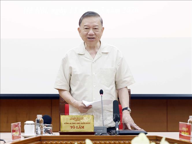 Bet8801234.com cá cược độc quyền, Chủ tịch nước Tô Lâm phát biểu chỉ đạo. Ảnh: Thống Nhất – TTXVN