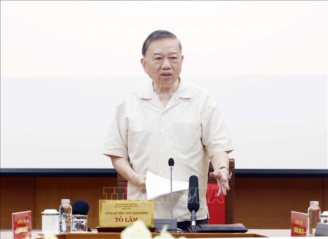 Bet8801234.com cá cược độc quyền, Chủ tịch nước Tô Lâm phát biểu chỉ đạo. Ảnh: Thống Nhất – TTXVN