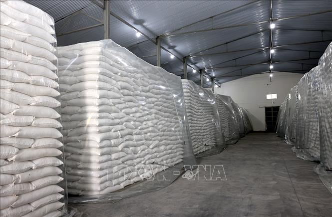Gạo là một mặt hàng dự trữ Quốc gia tại Điểm kho 7 thuộc Chi cục Dự trữ Bet888 Trang nhà cái casino khu vực III. Ảnh: Phạm Hậu - TTXVN