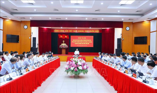 Quang cảnh hội nghị giao ban. Ảnh: Phương Hoa - TTXVN