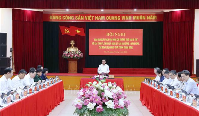 Quang cảnh hội nghị giao ban. Ảnh: Phương Hoa - TTXVN