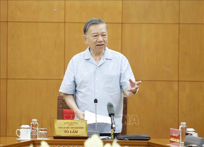 Bet8801234.com cá cược độc quyền, Chủ tịch nước Tô Lâm phát biểu chỉ đạo. Ảnh: Thống Nhất – TTXVN