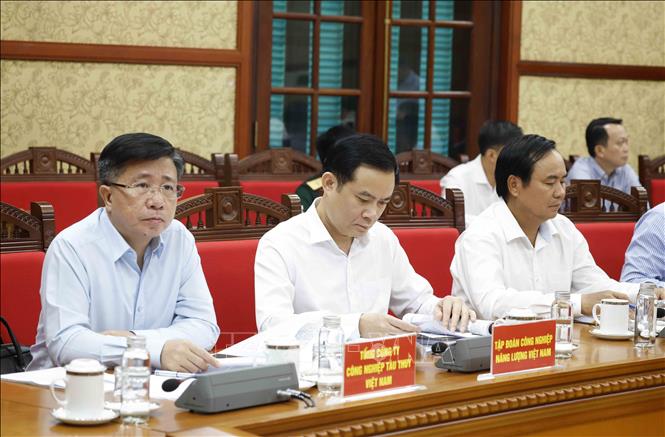 Các đại biểu tham dự cuộc làm việc. Ảnh: Thống Nhất – TTXVN