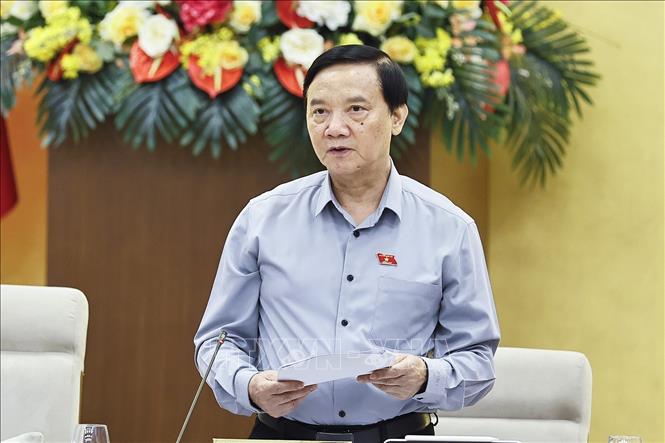 Phó Chủ tịch Bet88app còn khuyến mãi Nguyễn Khắc Định phát biểu. Ảnh: Doãn Tấn - TTXVN