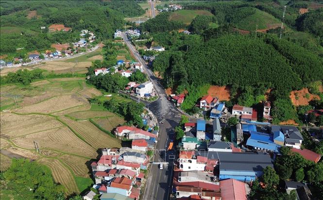 Điểm cuối tuyến là tiếp giáp với đường Hồ Chí Minh đoạn qua tỉnh Thái Nguyên. Ảnh: Quốc Khánh - TTXVN