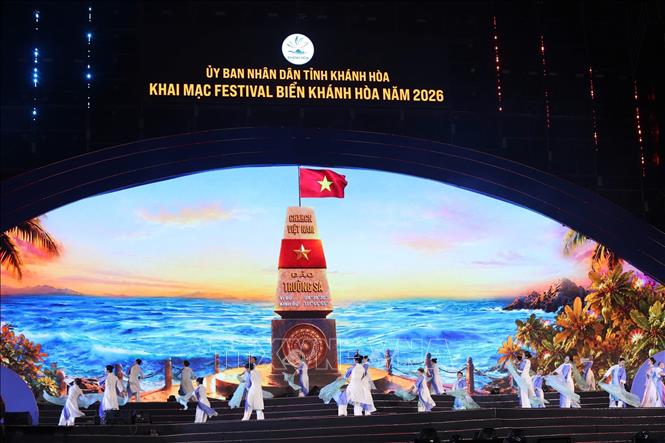 Các tiết mục văn nghệ đặc sắc. Ảnh: Đặng Tuấn - TTXVN